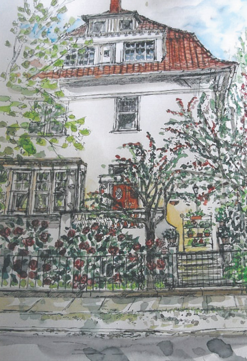 Illustration von einen Gebäude